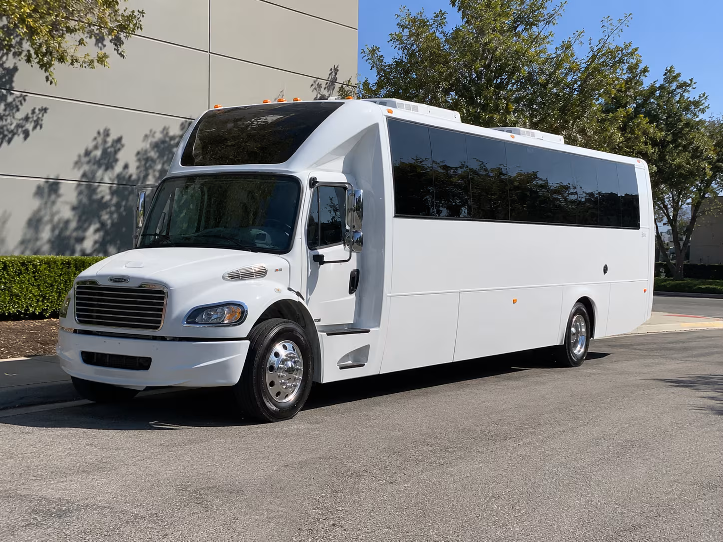 Passenger seating aboard a party bus rental serving Sandy Springs