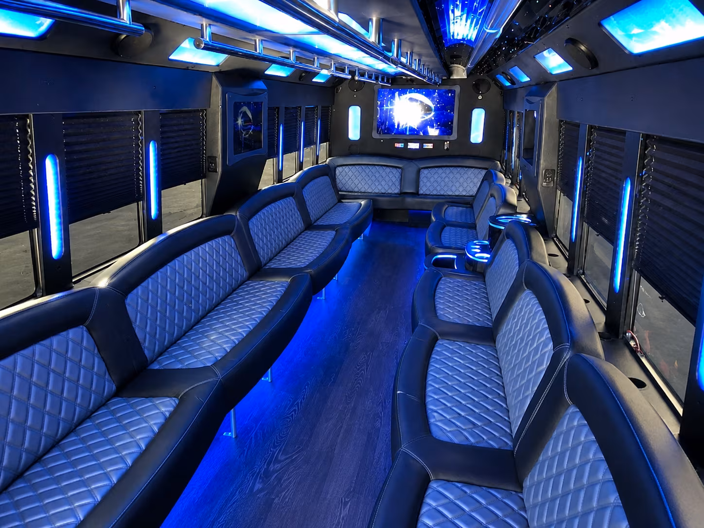Sandy Springs Bachelor & Bachelorette Transportation onboard seating