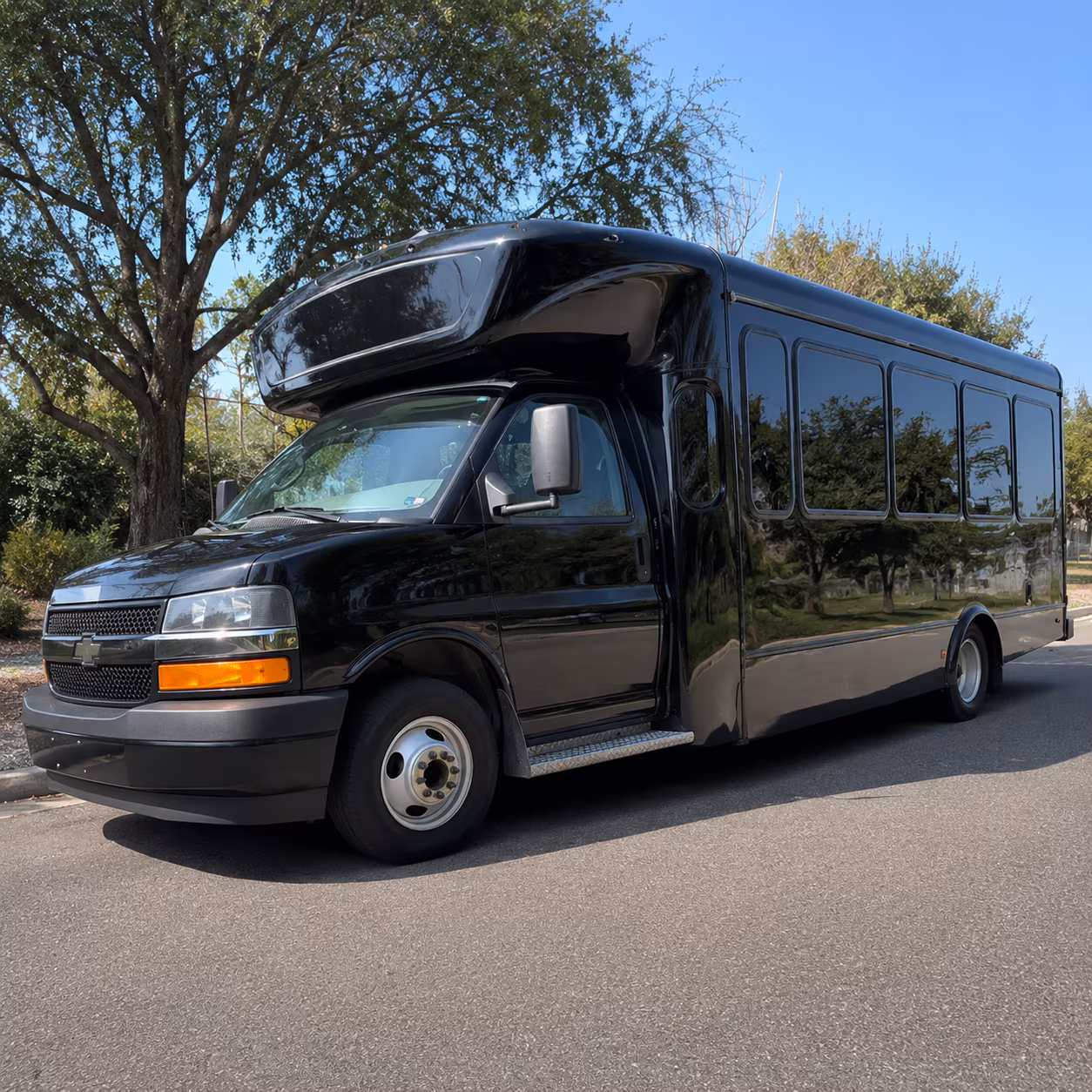Sandy Springs Concert & Music Festival Transportation party bus exterior