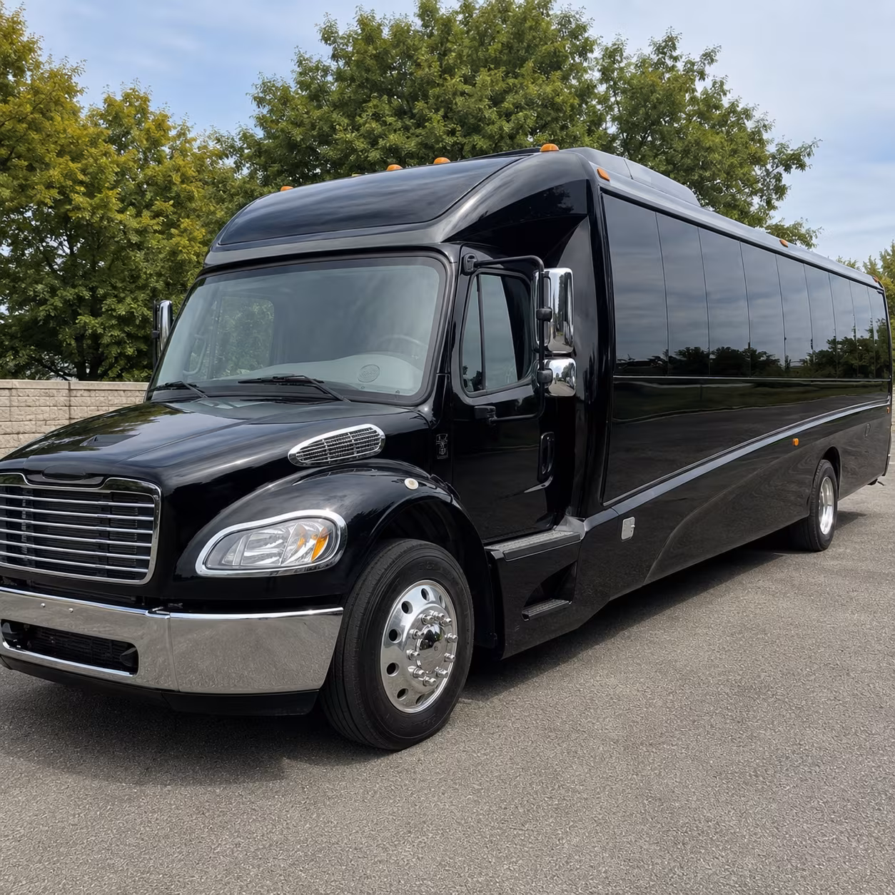 Sandy Springs Corporate Transportation party bus exterior