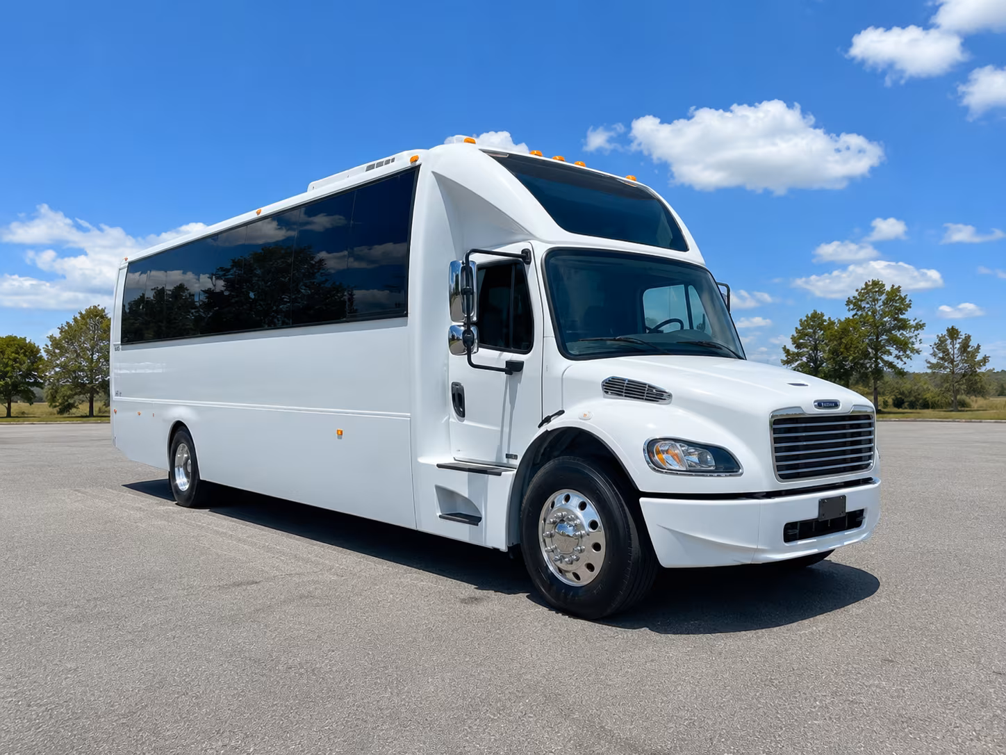 Sandy Springs Private Event Transportation party bus exterior