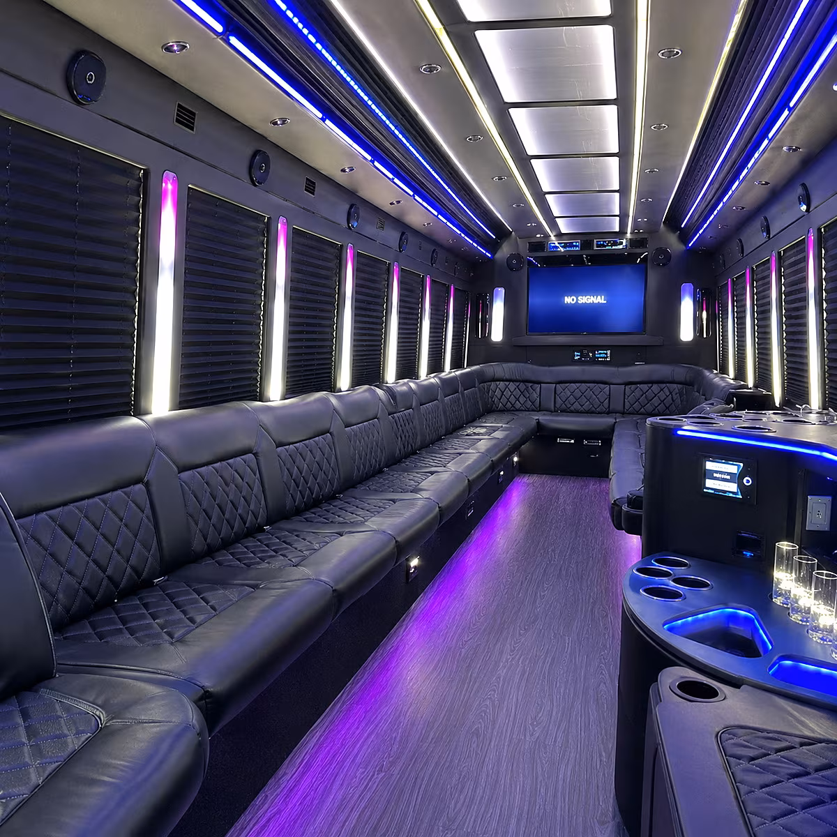 Sandy Springs Private Event Transportation onboard seating