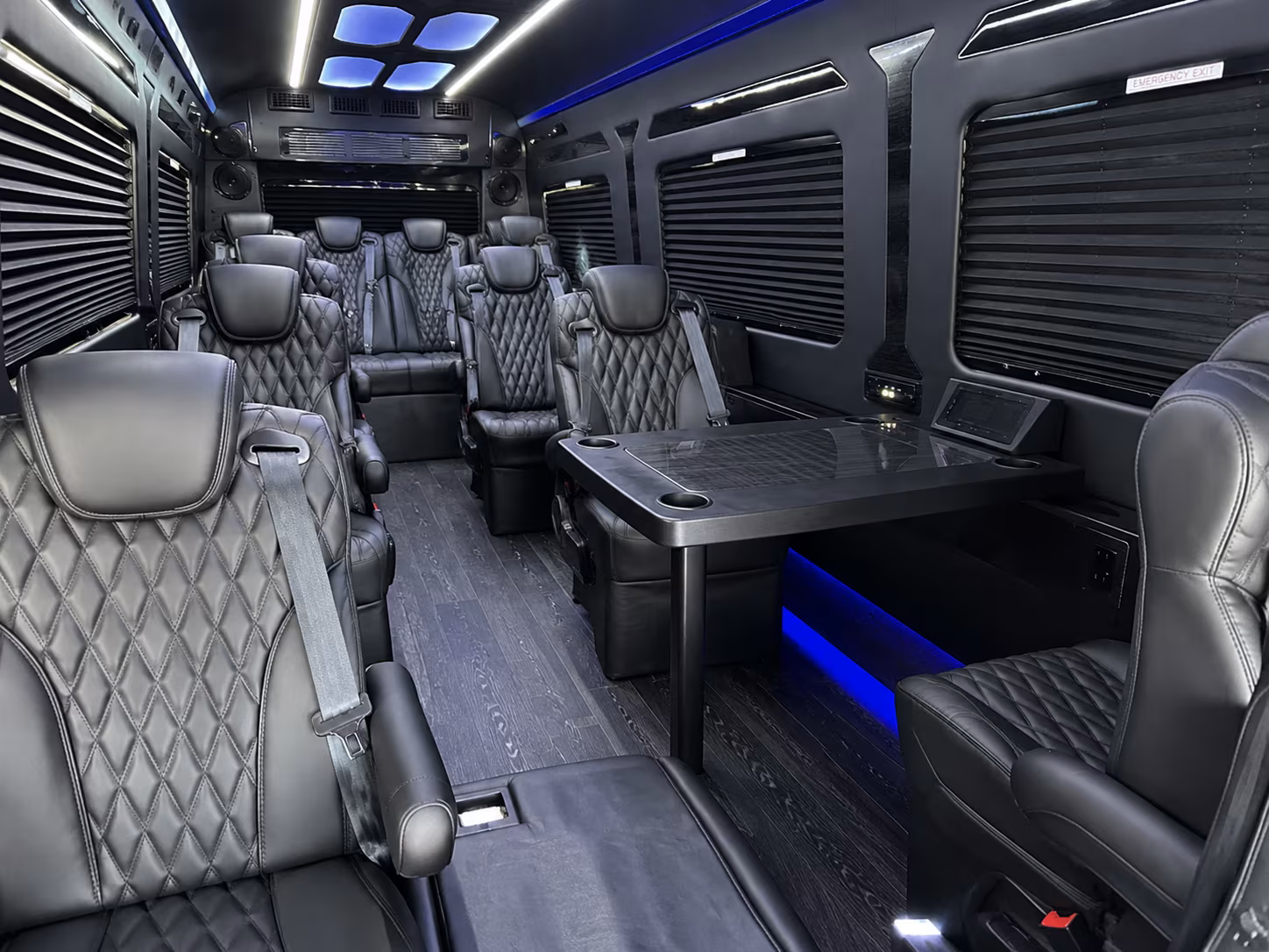 Sandy Springs School Event Transportation party bus exterior