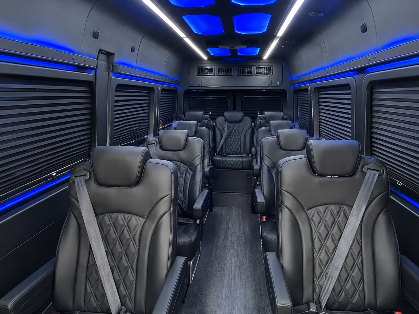 Sandy Springs School Event Transportation party bus exterior