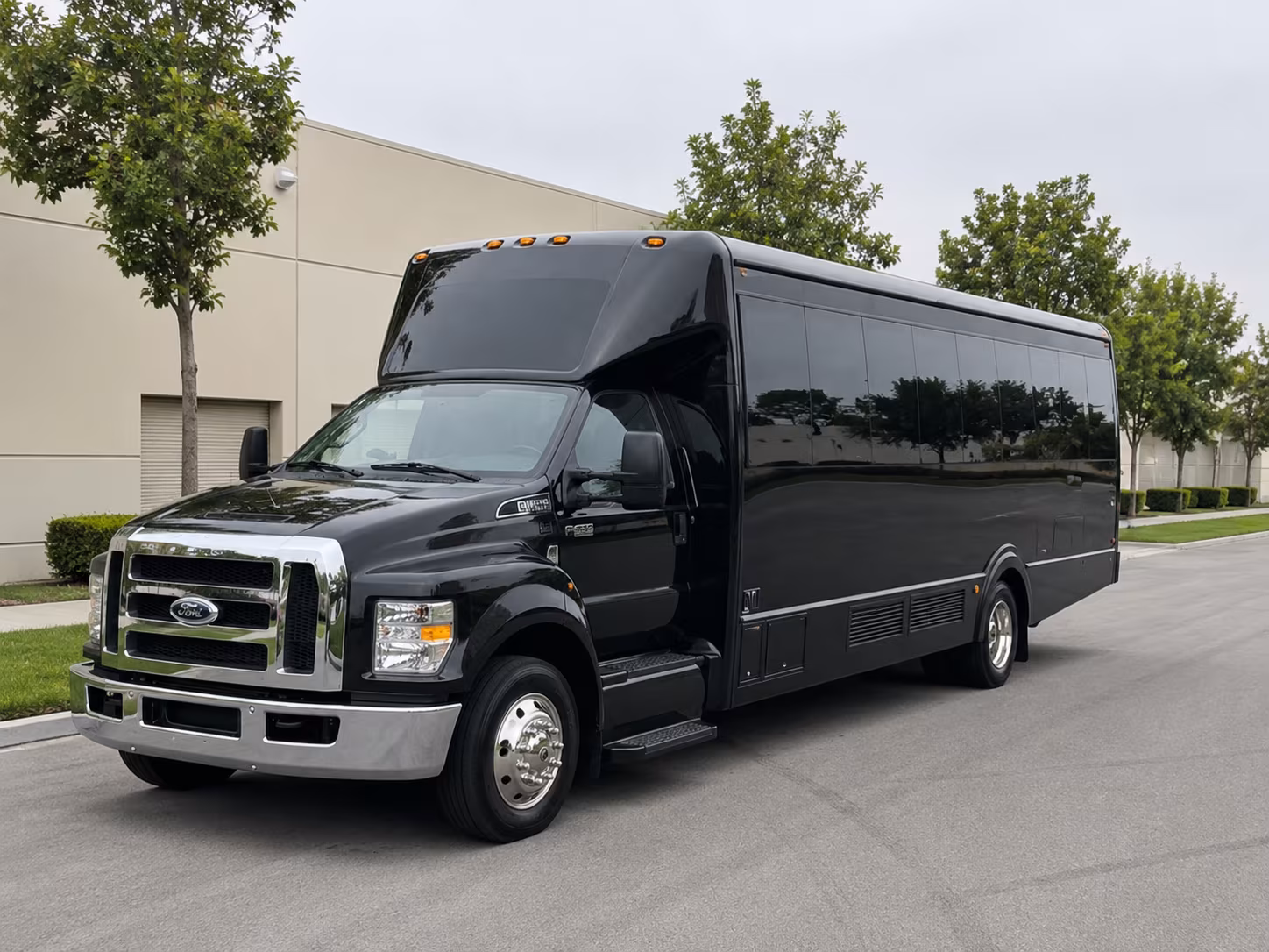 Sandy Springs Sporting Event Transportation party bus exterior