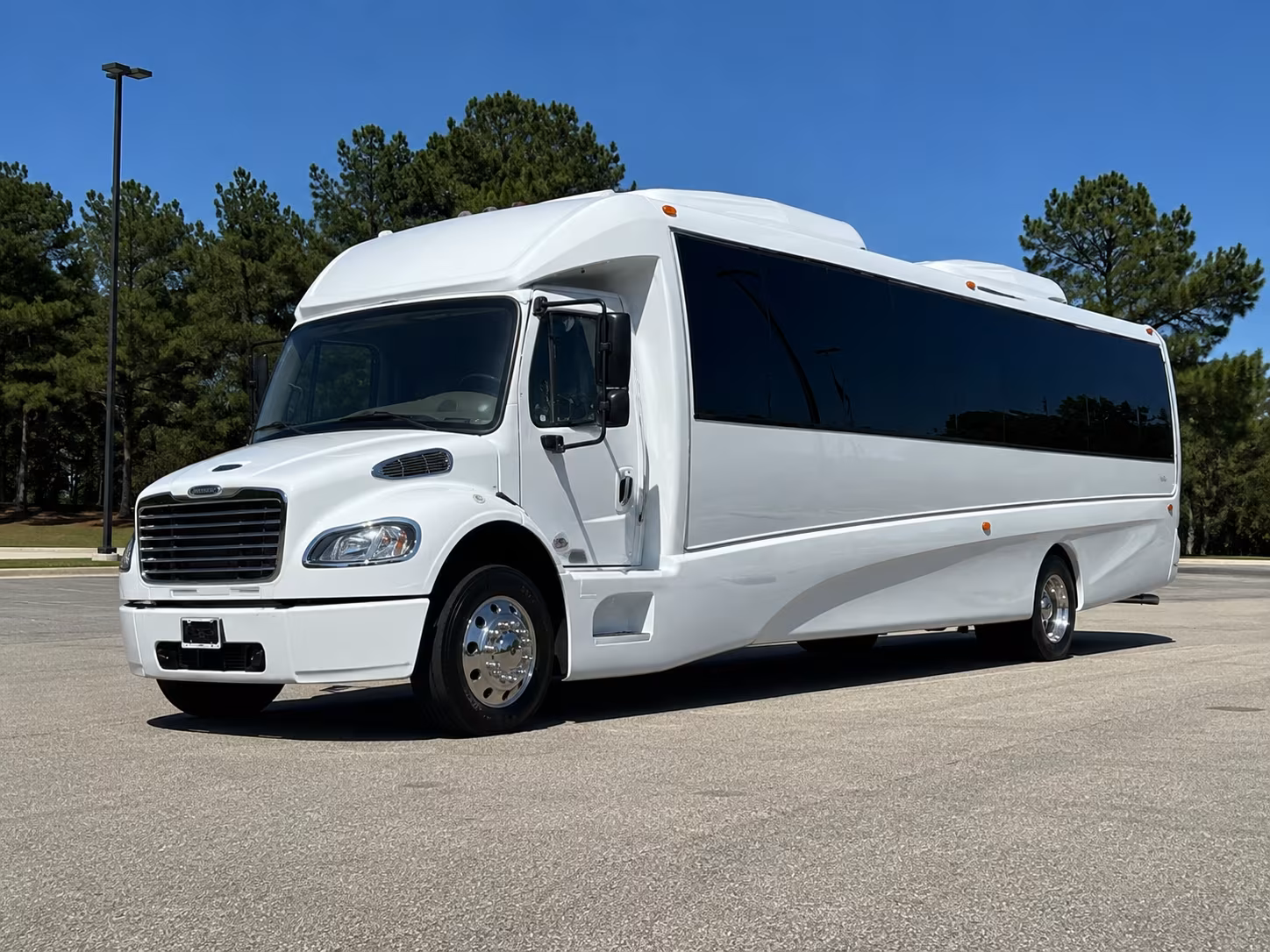 Sandy Springs Sporting Event Transportation party bus exterior