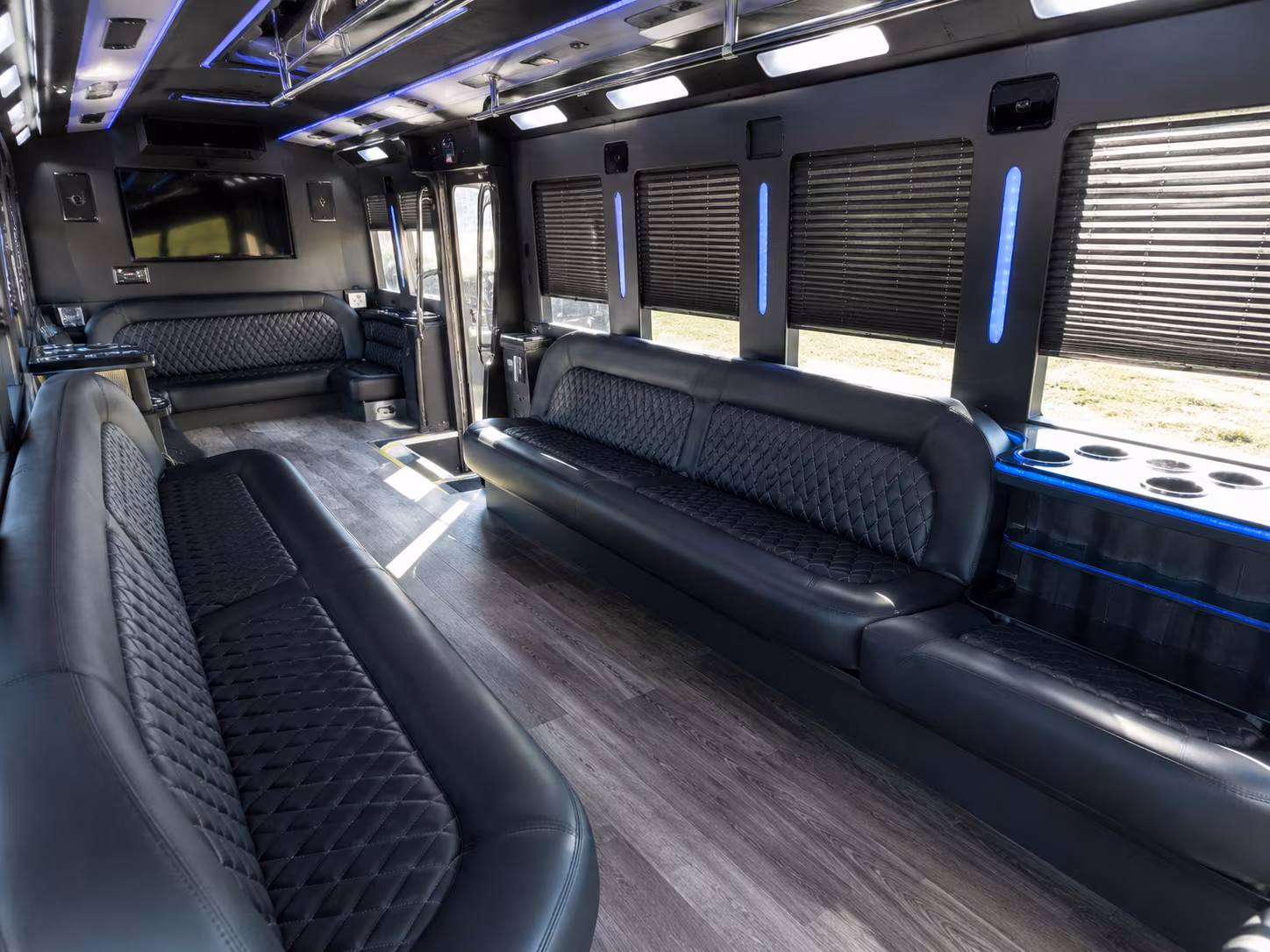Sandy Springs Wedding Transportation party bus exterior
