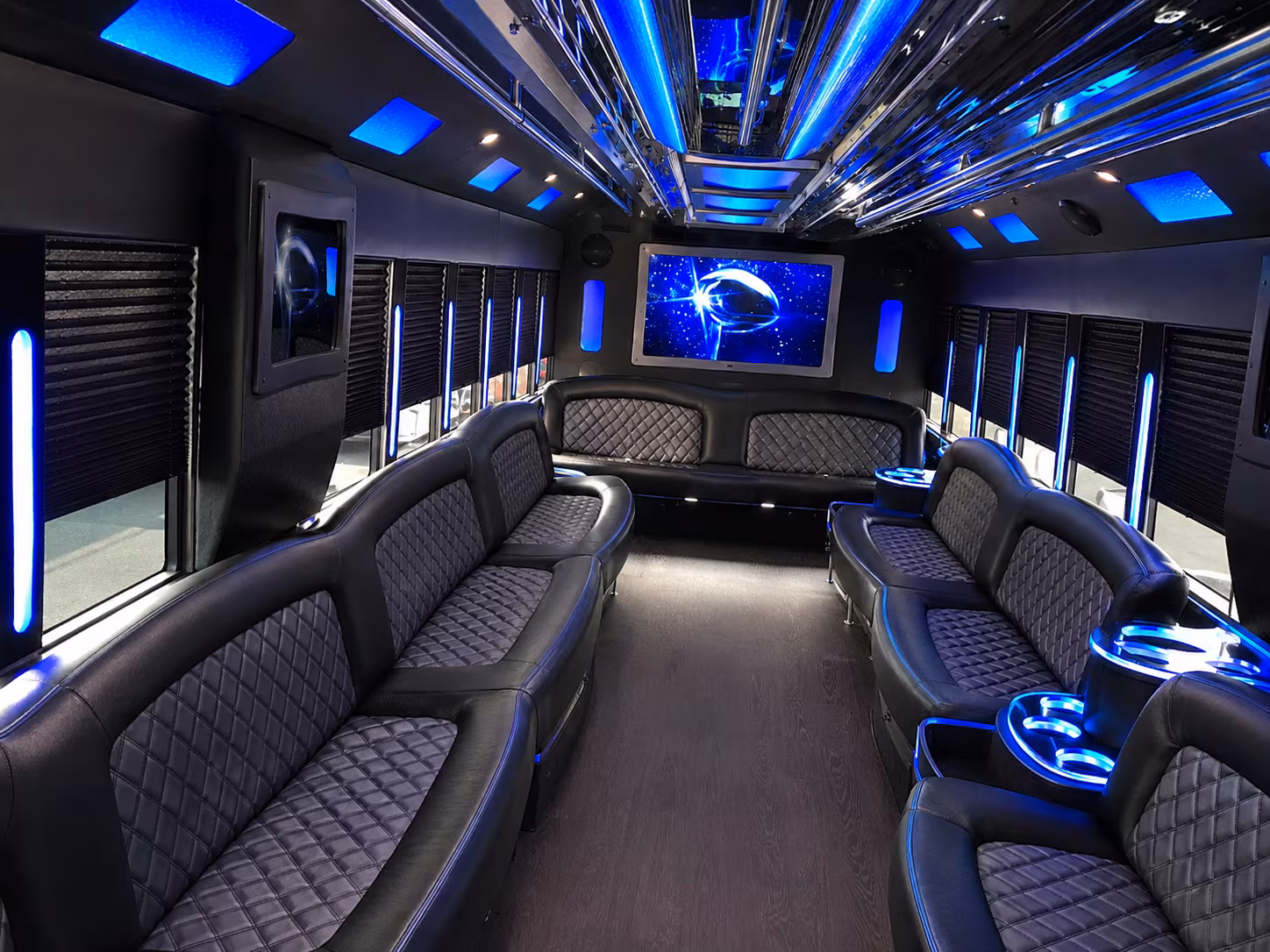 Sandy Springs Winery Tour & Pub Crawl Transportation party bus exterior