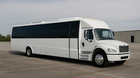 Exterior of Charter Bus Company Johns Creek's 20 Passenger Party Bus in Johns Creek