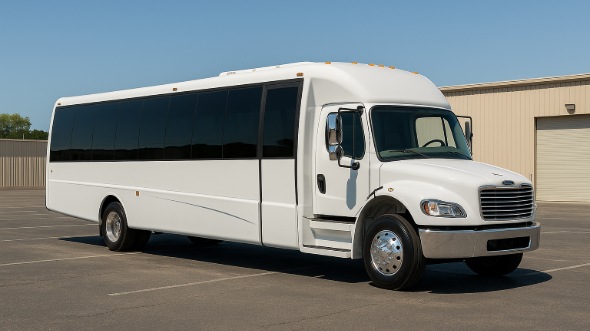 Exterior of Charter Bus Company Sandy Springs's 28 Passenger Minibus in Sandy Springs