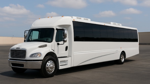 Exterior of Charter Bus Company Smyrna's 28 Passenger Party Bus in Smyrna