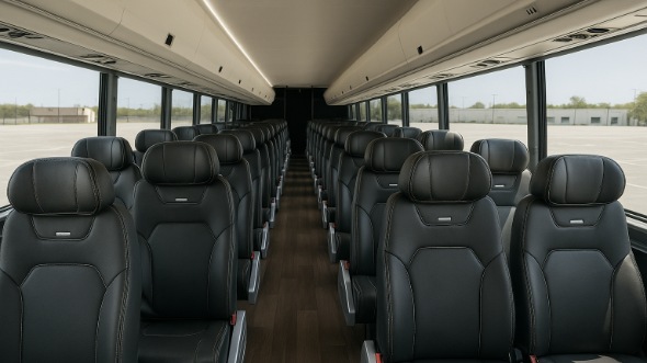 Interior of Charter Bus Company Sandy Springs's 30 Passenger Minibus in Sandy Springs