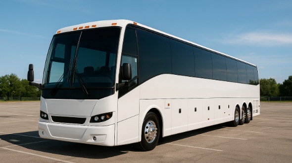 Exterior of Charter Bus Company Sandy Springs's 40 Passenger Charter Bus in Sandy Springs